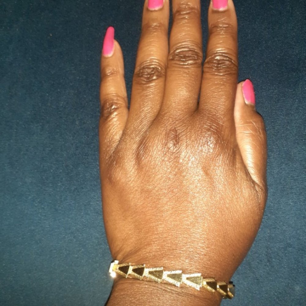 Ladies 14K gold fancy link